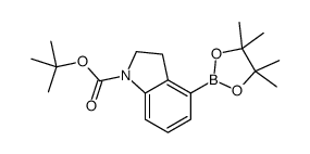 4-(4,4,5,5-四甲基-1,3,2-二噁硼烷-2-基)吲哚啉-1-羧酸叔丁酯图片