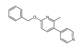 6-benzyloxy-2-methyl-3,4'-bipyridine结构式