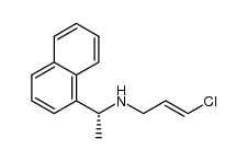 3-chloro-N-[(1R)-1-(naphthalen-1-yl)ethyl ]prop-2-en-1-amine结构式