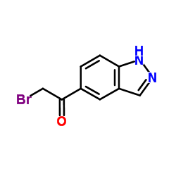 2-Bromo-1-(1H-indazol-5-yl)ethanone Structure