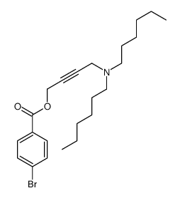 4-(dihexylamino)but-2-ynyl 4-bromobenzoate Structure