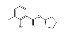 cyclopentyl 2-bromo-3-methylbenzoate Structure