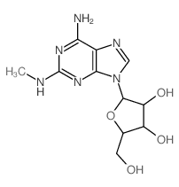 2-Methylaminoadenosine Structure