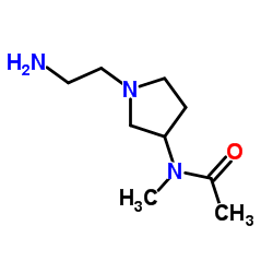 N-[1-(2-Aminoethyl)-3-pyrrolidinyl]-N-methylacetamide Structure