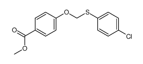 methyl 4-(((4-chlorophenyl)thio)methoxy)benzoate Structure