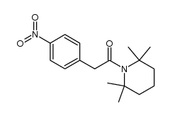 2-(4-nitrophenyl)-1-(2,2,6,6-tetramethylpiperidin-1-yl)ethanone Structure