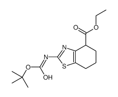 ethyl 2-[(2-methylpropan-2-yl)oxycarbonylamino]-4,5,6,7-tetrahydro-1,3-benzothiazole-4-carboxylate Structure