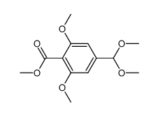 methyl 2,6-dimethoxy-4-dimethoxymethylbenzoate结构式