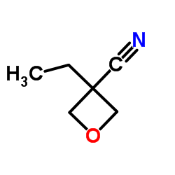 3-ethyloxetane-3-carbonitrile structure