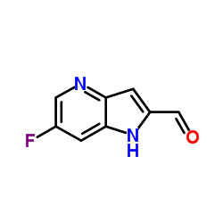 6-Fluoro-1H-pyrrolo[3,2-b]pyridine-2-carbaldehyde Structure