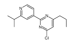 4-chloro-2-(2-propan-2-ylpyridin-4-yl)-6-propylpyrimidine结构式