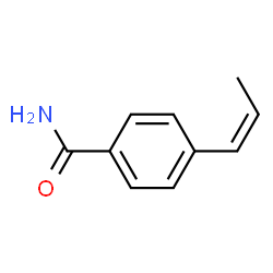 Benzamide, 4-(1-propenyl)-, (Z)- (9CI)结构式