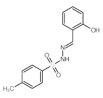 Benzenesulfonic acid,4-methyl-, 2-[(2-hydroxyphenyl)methylene]hydrazide Structure