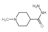 1-Methyl-4-piperidinecarbohydrazide structure