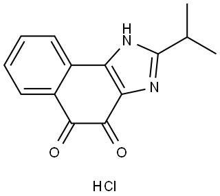 3H-Naphth[1,2-d]imidazole-4,5-dione, 2-(1-methylethyl)-, hydrochloride (1:1)