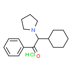 α-Pyrrolidinocyclohexanophenone (hydrochloride) Structure