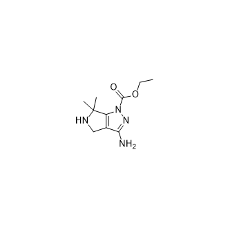 Ethyl 3-amino-6,6-dimethyl-5,6-dihydropyrrolo[3,4-c]pyrazole-1(4H)-carboxylate Structure