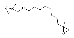 2-methyl-2-[6-[(2-methyloxiran-2-yl)methoxy]hexoxymethyl]oxirane Structure