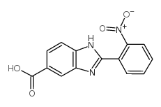 2-(2-NITRO-PHENYL)-1H-BENZOIMIDAZOLE-5-CARBOXYLIC ACID structure