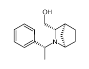 (1R,3S,4S)-2-((R)-1-phenylethyl)-2-azabicyclo(2.2.1)heptane-3-exo-methanol Structure