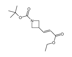 tert-butyl 3-[(E)-3-ethoxy-3-oxoprop-1-enyl]azetidine-1-carboxylate结构式