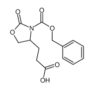 3-(2-oxo-3-phenylmethoxycarbonyl-1,3-oxazolidin-4-yl)propanoic acid Structure