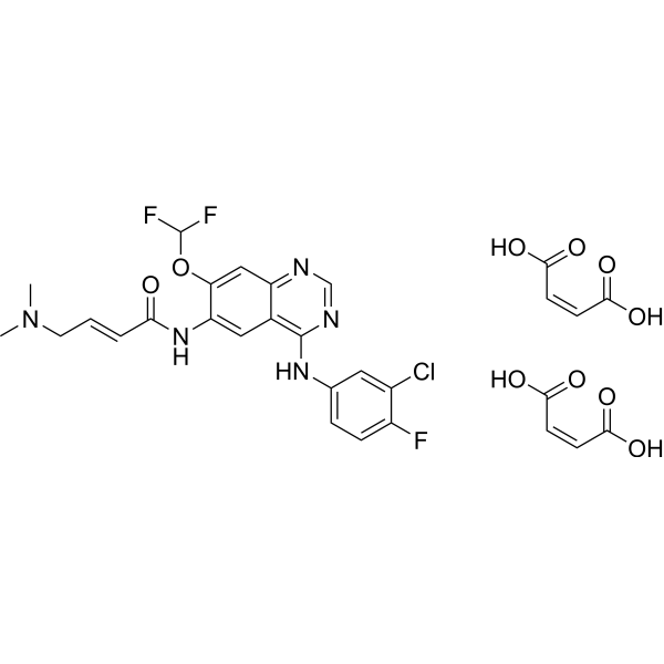 Mifanertinib dimaleate结构式