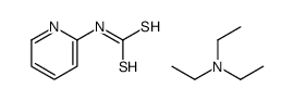 N,N-diethylethanamine,pyridin-2-ylcarbamodithioic acid Structure