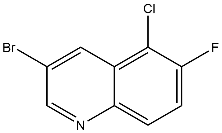 3-Bromo-5-chloro-6-fluoroquinoline Structure