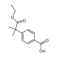 4-(1-ethoxy-2-methyl-1-oxopropan-2-yl)benzoic acid Structure