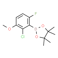 2-Chloro-6-fluoro-3-methoxyphenylboronic acid pinacol ester Structure