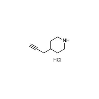 4-(prop-2-yn-1-yl)piperidinehydrochloride structure