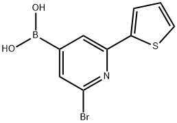 2-Bromo-6-(2-thienyl)pyridine-4-boronic acid picture