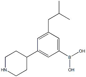 3-(Piperidin-4-yl)-5-(iso-butyl)phenylboronic acid picture