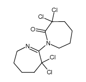 3,3-dichloro-1-(3,3-dichloro-4,5,6,7-tetrahydro-3H-azepin-2-yl)hexahydro-2H-azepin-2-one Structure