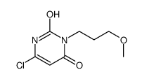 6-chloro-3-(3-methoxypropyl)-1H-pyrimidine-2,4-dione Structure