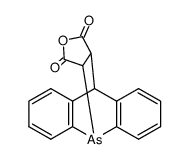 10H-5,10-ethano-acridarsine-11r,12c-dicarboxylic acid anhydride Structure