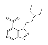 N,N-Diethyl-7-nitro-1H-1,2,3-triazolo[4,5-c]pyridine-1-ethanamine structure