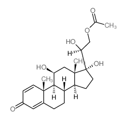 [(2S)-2-[(8S,9S,10S,11S,13S,14S,17R)-11,17-dihydroxy-10,13-dimethyl-3-oxo-7,8,9,11,12,14,15,16-octahydro-6H-cyclopenta[a]phenanthren-17-yl]-2-hydroxy-ethyl] acetate结构式