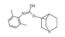 1-azabicyclo[2.2.2]octan-3-yl N-(2,6-dimethylphenyl)carbamate结构式