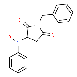 1-benzyl-3-(hydroxy(phenyl)amino)pyrrolidine-2,5-dione结构式