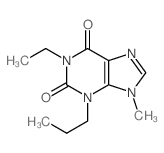 1H-Purine-2,6-dione,1-ethyl-3,9-dihydro-9-methyl-3-propyl- structure