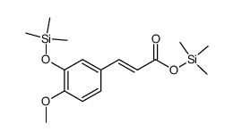 3-[4-Methoxy-3-(trimethylsilyloxy)phenyl]propenoic acid trimethylsilyl ester Structure