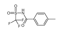 4-methyl-N-(trifluoromethylsulfonyl)benzamide Structure