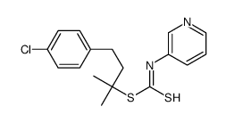 (4-Chlorophenyl)methyl 1-methylpropyl-3-pyridinylcarbonimidodithioate Structure