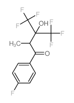 1-Butanone,4,4,4-trifluoro-1-(4-fluorophenyl)-3-hydroxy-2-methyl-3-(trifluoromethyl)- Structure