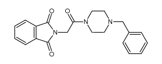 2-{2-[4-benzylpiperazin-1-yl]-2-oxoethyl}isoindoline-1,3-dione结构式