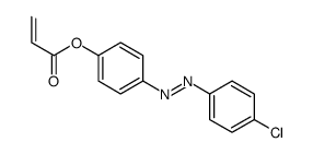 [4-[(4-chlorophenyl)diazenyl]phenyl] prop-2-enoate结构式