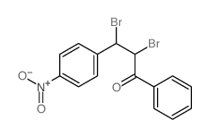 1-Propanone,2,3-dibromo-3-(4-nitrophenyl)-1-phenyl- Structure