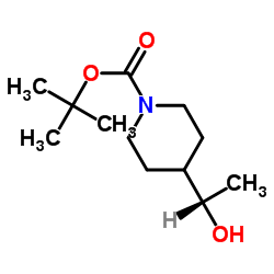 (S)-4-(1-羟乙基)哌啶-1-甲酸叔丁酯图片